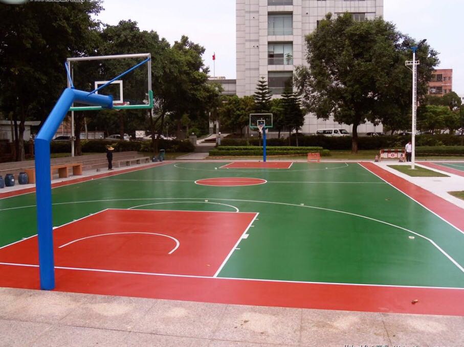济南市泉山区政府硅PU篮球场